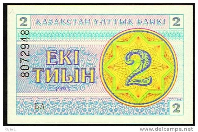 2 Tyin "KAZAKHSTAN"  1993  UNC  Ro 36 - Kazachstan