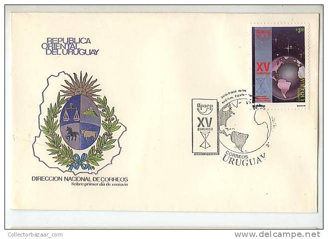 URUGUAY FDC COVER AMERICA UPAEP SPACE EARTH - South America