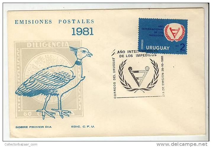 URUGUAY FDC COVER HANDICAPPED MEDICINE HEALTH HANDICAP - Behinderungen