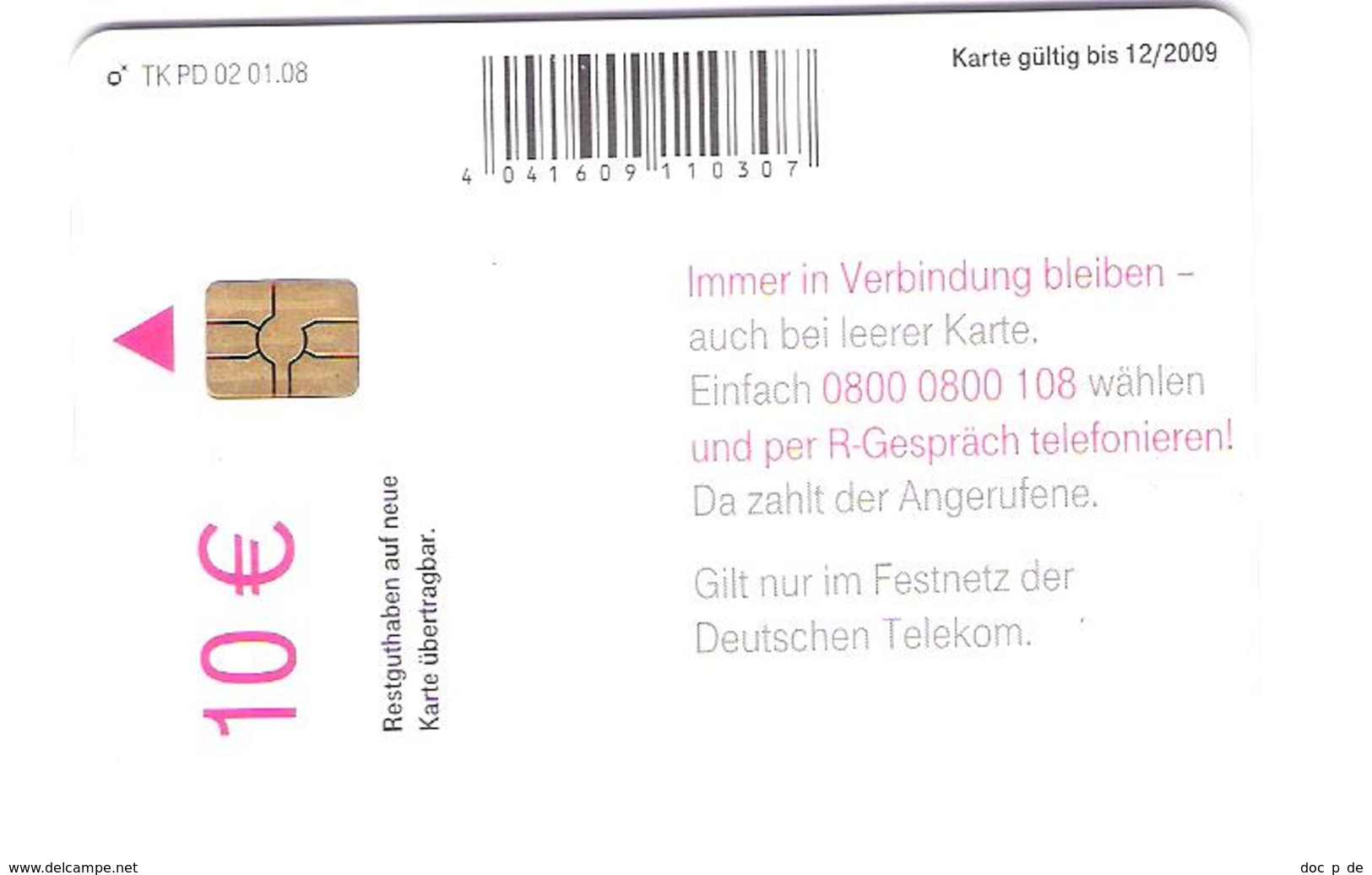 Germany - Deutschland - PD 02/08 - Immer In Verbindung Bleiben - Children - Little Girls - P & PD-Series: Schalterkarten Der Dt. Telekom