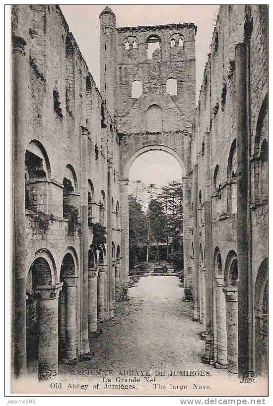 JUMIEGES - (76480) - Lot De 2 CPA - N°34 Et 76 - Ancienne Abbaye De Jumiege-La Grande Nef-Triforium - Jumieges