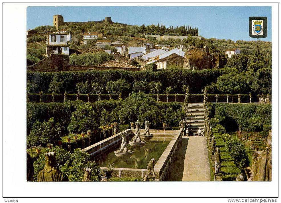 Portugal Cor 3803  – CASTELO BRANCO - JARDIM DO PAÇO. LAGO DA COROAS - Castelo Branco