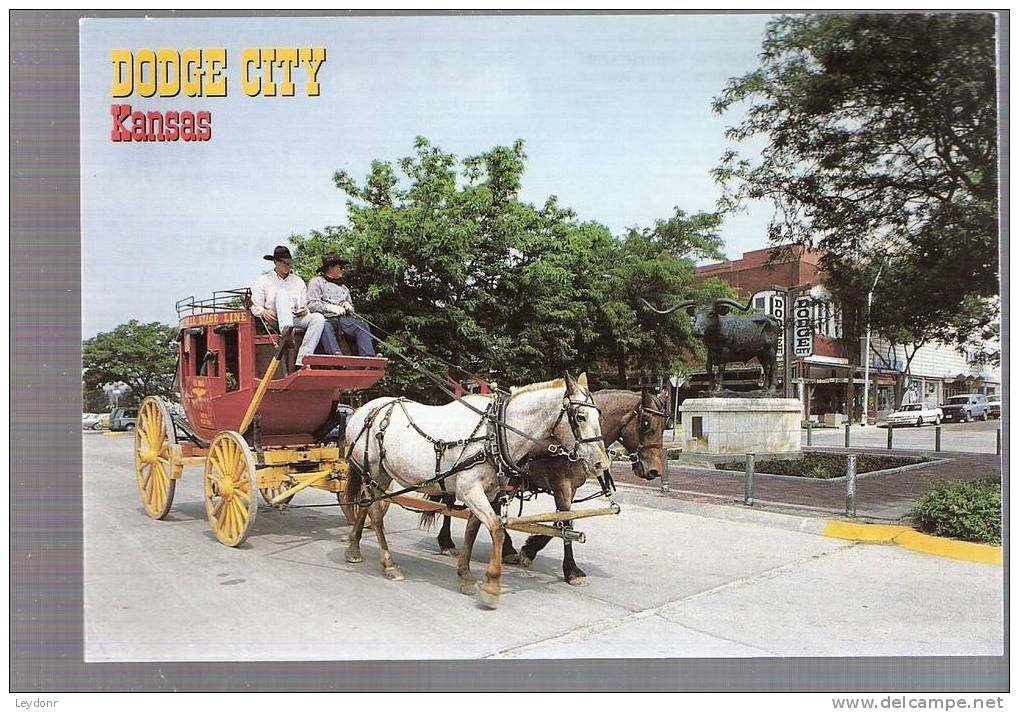 Dodge City - Old Fashioned Stagecoach, Kansas - Altri & Non Classificati