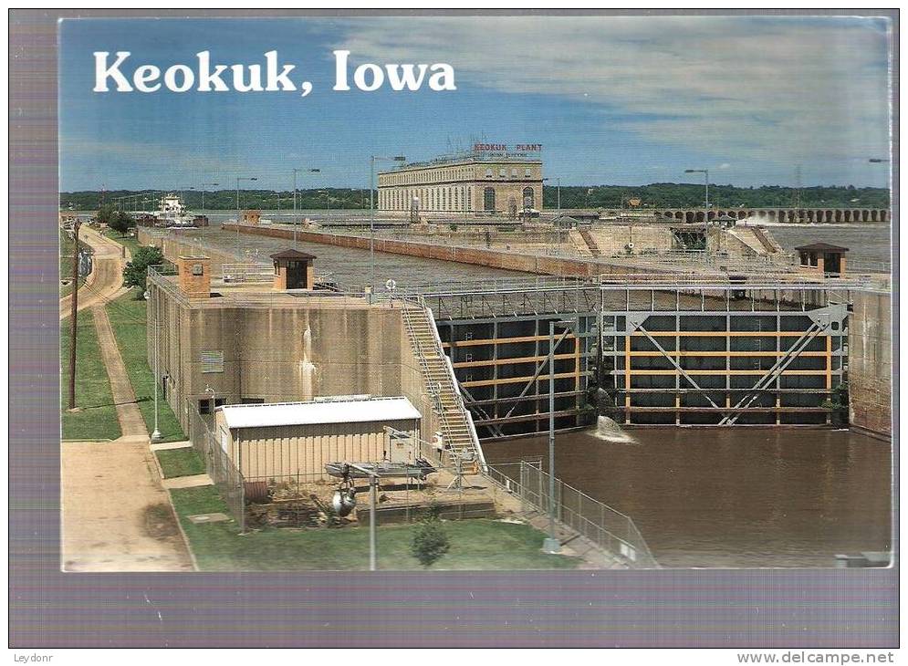 Keokuk, Iowa - U.S. Lock 19 And Union Electric Power Plant - Otros & Sin Clasificación