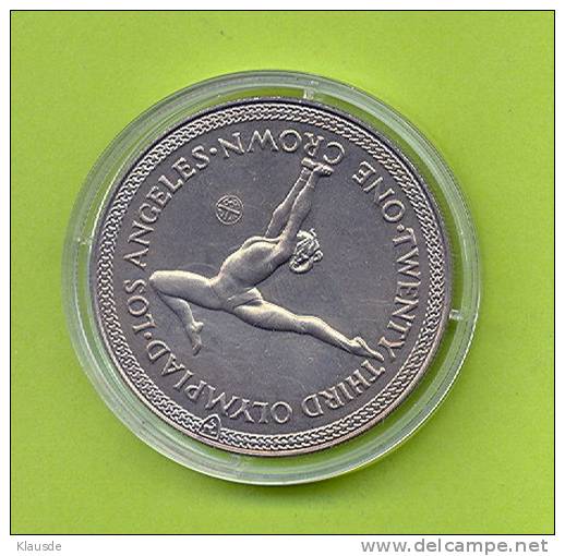 Olympia Los Angeles 1984 1 Crown CuNi. - Isle Of Man