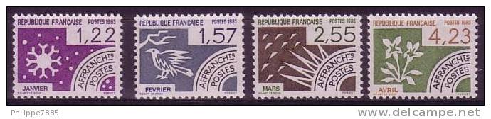 France - Préoblitérés YT Nr 186 à 189 NSC (MNH) - 1964-1988