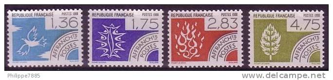 France - Préoblitérés YT Nr 198 à 201 Neufs Sans Charnière (MNH) - 1964-1988