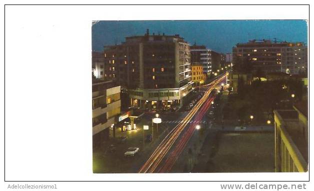 18236)cartolina Illustratoria  Pordenone - Viale Marconi - Notturno - Pordenone