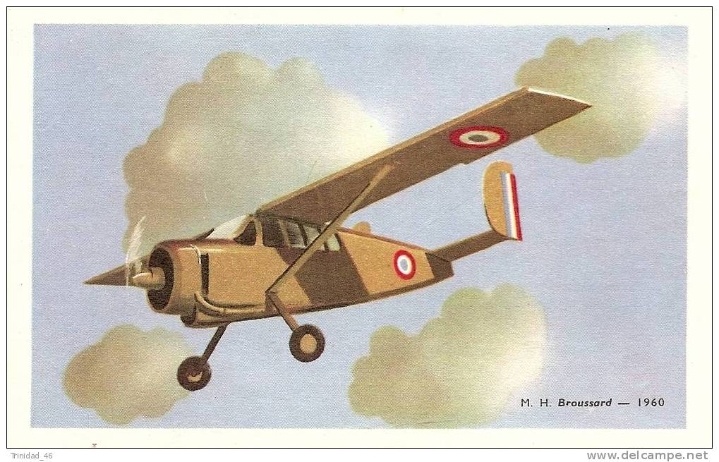 AVIATION MILITAIRE  ( APPAREIL M H BROUSSARD )  ILLUSTRATION 1960   T B E  ! ! ! - 1919-1938: Entre Guerres