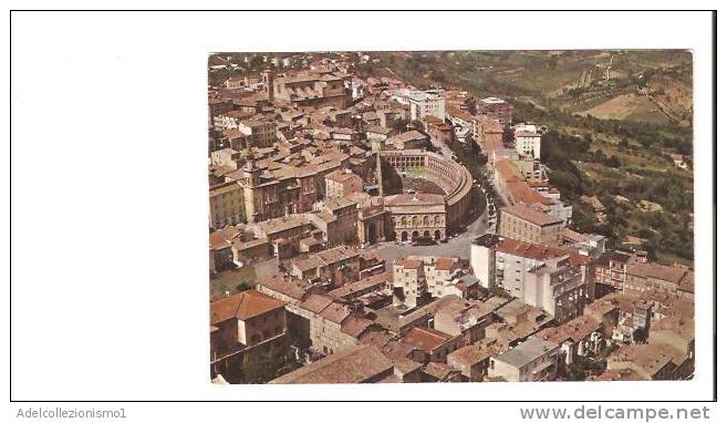 18295)cartolina Illustratoria  Macerata - Sferisterio Visto Dall'aereo - Macerata