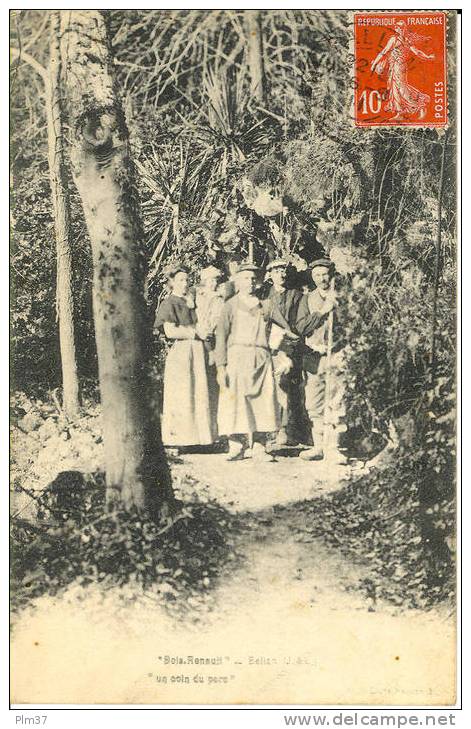 BALLAN MIRE -  "Bois Renault" - Un Coin Du Parc -  Voy. 1911, Léger Pli Central - Ballan-Miré