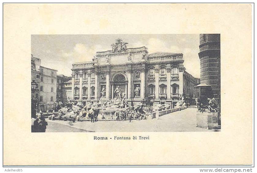 Ca 1910 Roma, Fontana Di Trevi Ed. Fototipia Dello Stab. Alterocca - Terni - Fontana Di Trevi