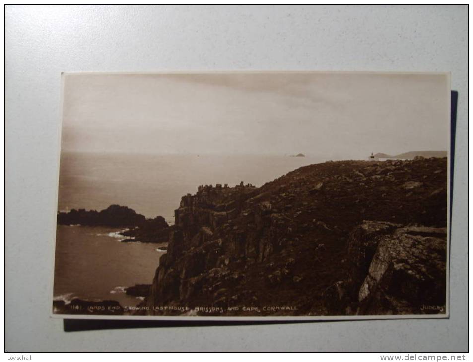 Lands End. Showing Last House,Brissons And Cape Cornwall. - Land's End