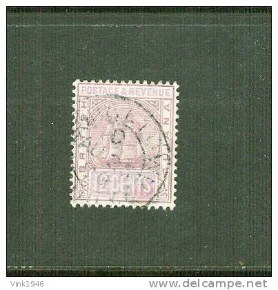 BRITS GUYANA 1905, 12 CENT SCHIP, Zie Scan, Achterzijde Gemerkt. (Z9005) - Guyana (1966-...)
