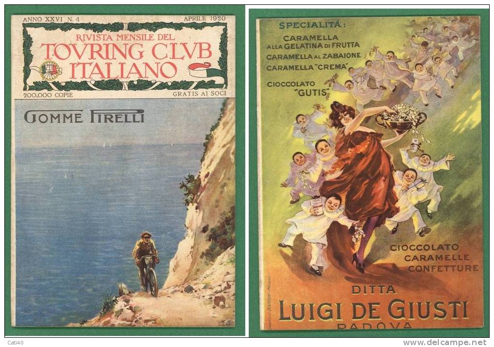 RIVISTA-TOURING CLUB ITALIANOAPRILE-1920 - Kunst, Design, Decoratie