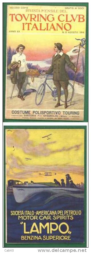 RIVISTA-TOURING CLUB  ITALIANO-AGOSTO- 1914 - Kunst, Design, Decoratie