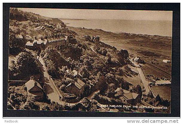 Judges Postcard Houses Harlech From The Castle Merionethshire Wales - Ref 298 - Merionethshire