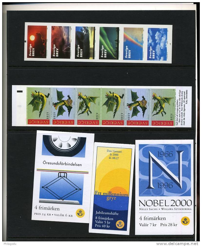 SUEDE An 2000 -- Timbres Et Carnets ** Dans Présentoirs De La Poste  Tous Neuf ++  Postfrich - Volledig Jaar