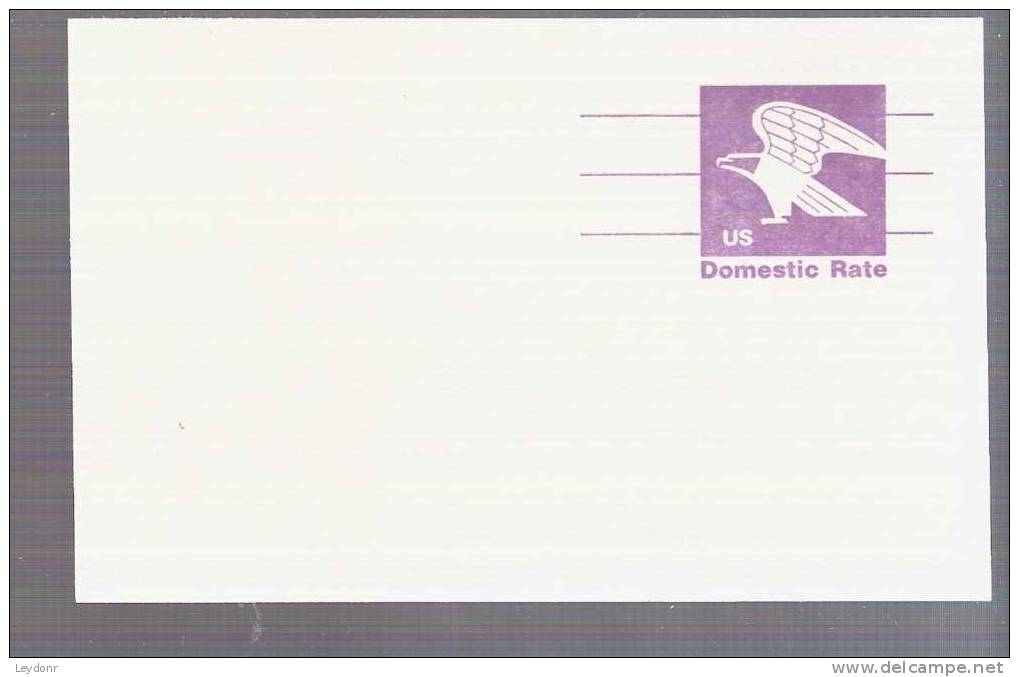 Postal Card - Eagle - Domestic Rate - United States - Scott # UX88 - 1981-00