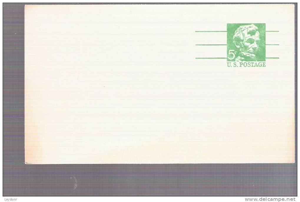 Postal Card - Abraham Lincoln - Scott # UX55 - 1961-80