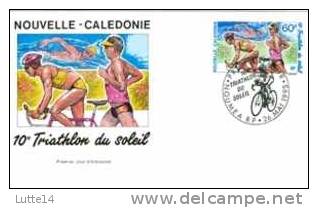 10è Triathlon Du Soleil: Enveloppe 1er Jour De Nouvelle-Calédonie 26/05/1995 à Nouméa / Sport - Summer 1968: Mexico City