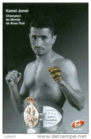 JEMEL Kamel : Carte Publicitaire Go´n Get, Champion Monde Boxe Thaï - Sport - Boxing