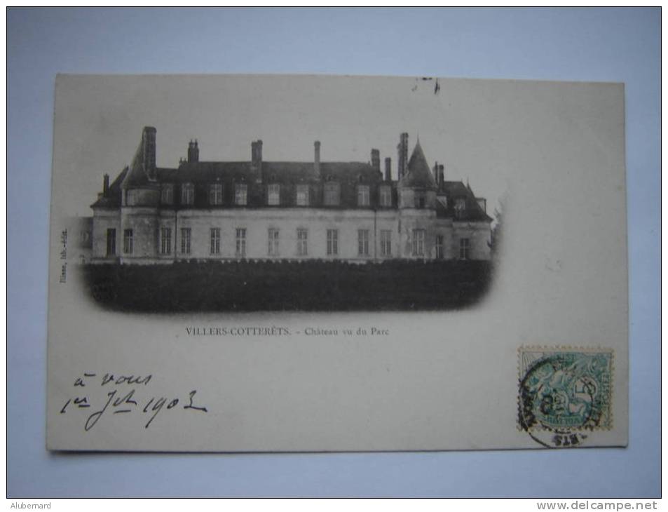 Villers-Cotterets . Chateau Vue Du Parc .  1903 - Villers Cotterets