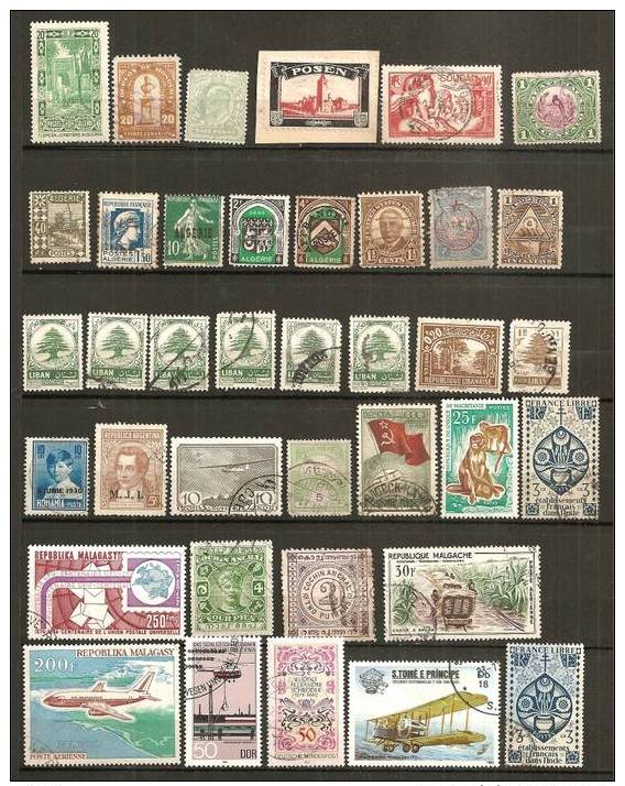 *Lot  Timbres Du Monde  Oblitérés  .  Lot N° 6 - Vrac (max 999 Timbres)