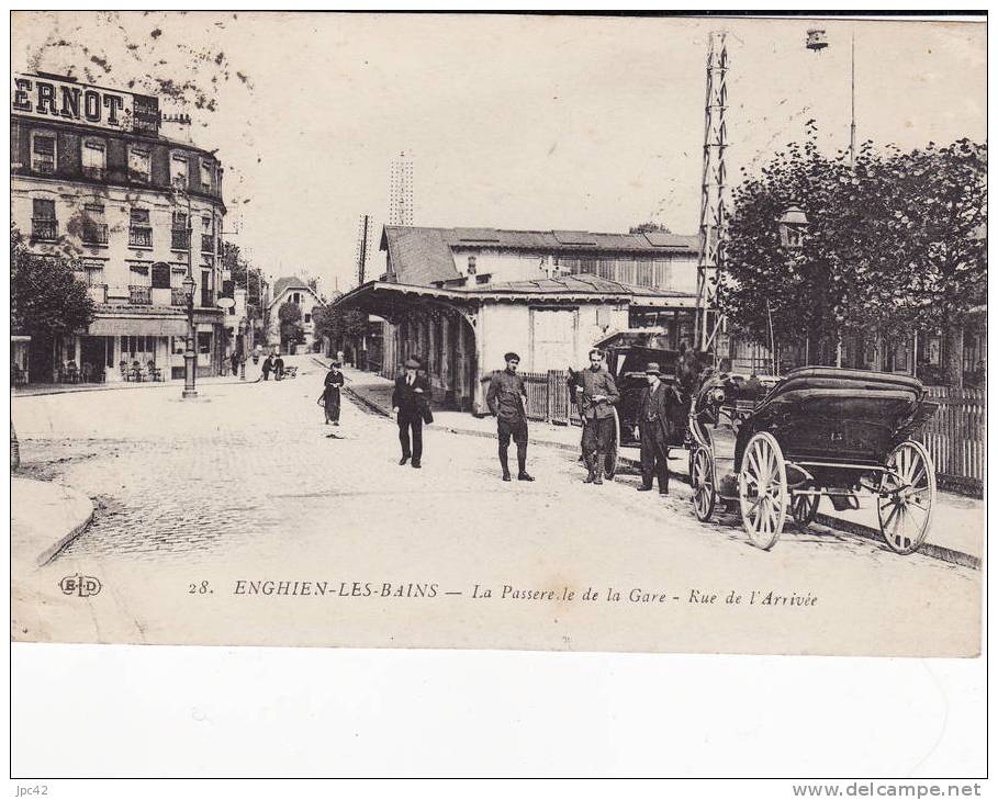 Enghien-les-bains La Passerelle De La Gare- Rue De L´Arrivée - Ennery