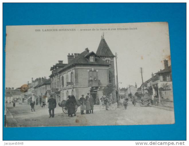 89) Laroche-migennes - N° 1509 - Avenue De La Gare Et Rue Etienne-dolet  - Année 1929 - EDIT  Martin - Migennes