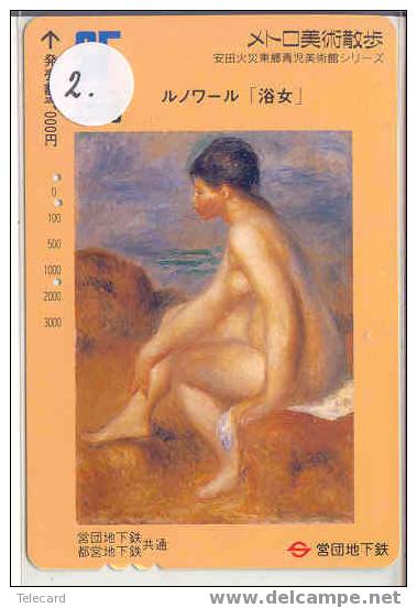 Carte Art Peinture RENOIR - Femme Nue  - Painting Malerei Pintura Schilderij - (2) - Peinture
