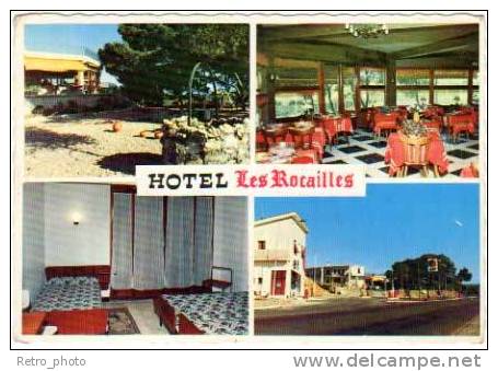 Montagnac - Hôtel Les Rocailles, Bar, Restaurant, Station-service ( Elf ) - Autres & Non Classés