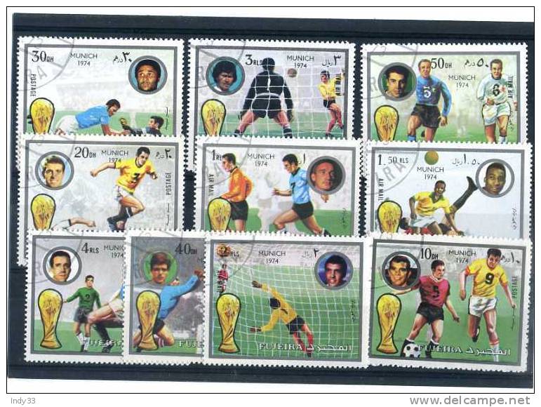 - FUJEIRA . ENSEMBLE DE TIMBRES SUR LE FOOTBALL . COUPE DU MONDE 74 . - 1974 – West-Duitsland