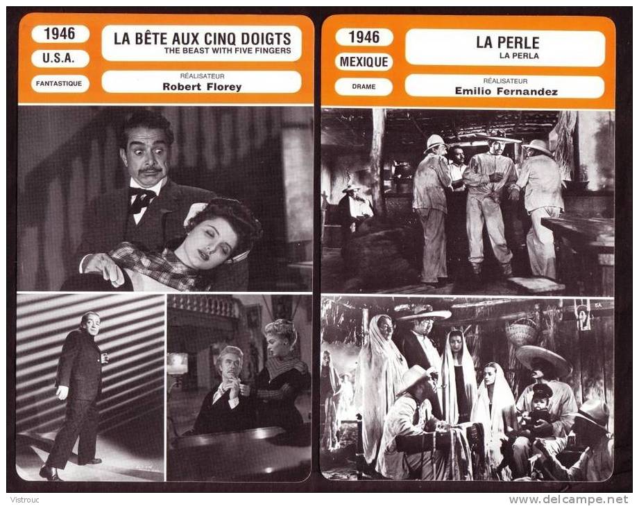 10 Fiches Cinéma (10 Scans) : Filmographie De  1946 Et 47, Avec  A. PREJEAN, G. PHILIPE, P. FRESNAY,... - Altri & Non Classificati