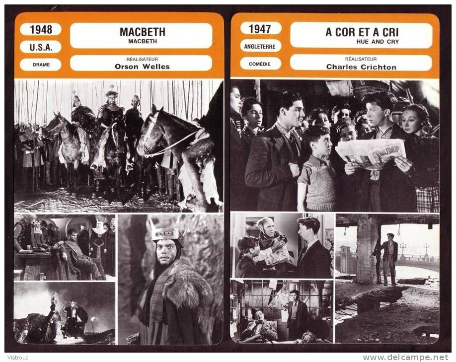 10 Fiches Cinéma (10 Scans) : Filmographie De  1947 Et 48, Avec  S. HOLLOWAY, J. MARAIS, S. MANGAN,... - Autres & Non Classés