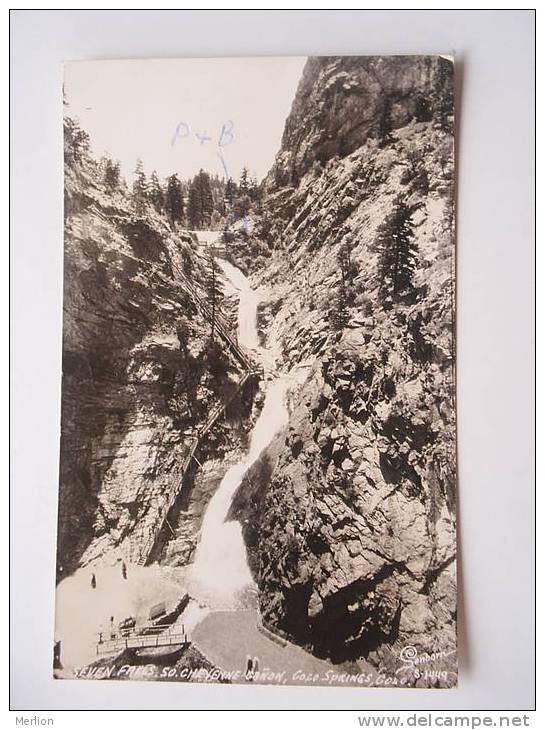 Colorado Springs -Seven Falls - Cheyenne -  PU 1951   F    D44641 - Colorado Springs