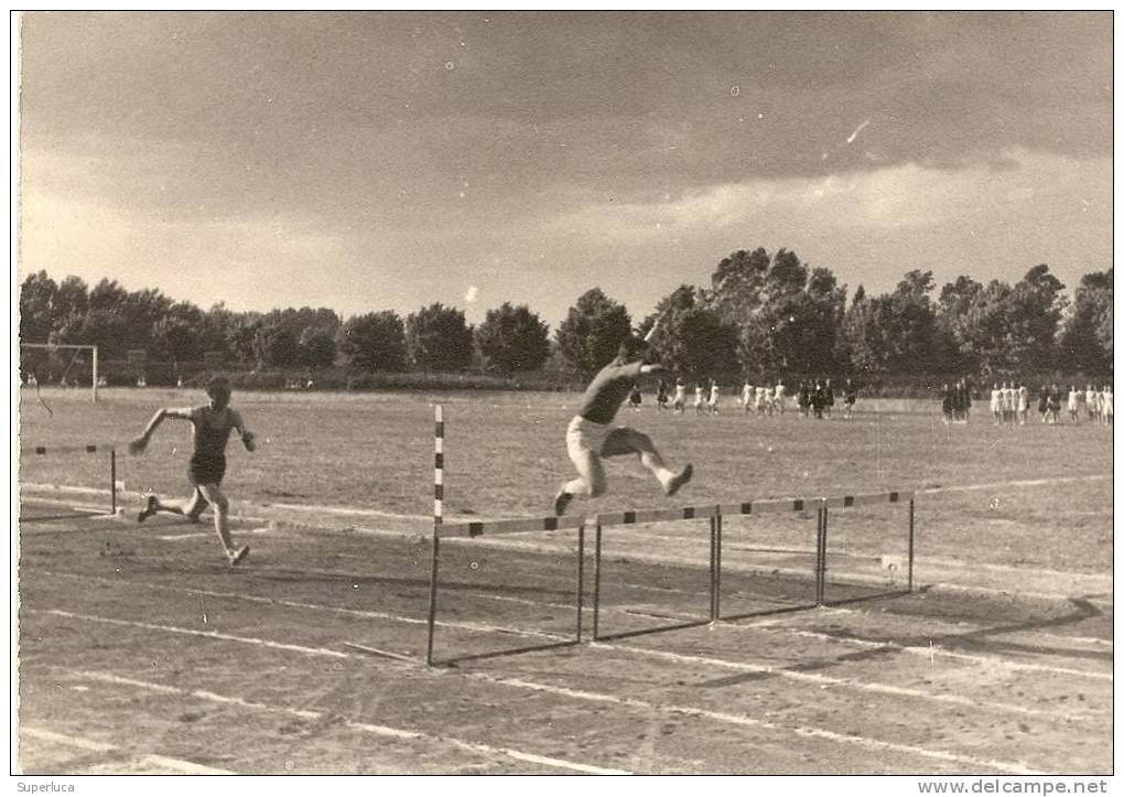 Cartolina Fotografica Corsa Ad Ostacoli - Leichtathletik