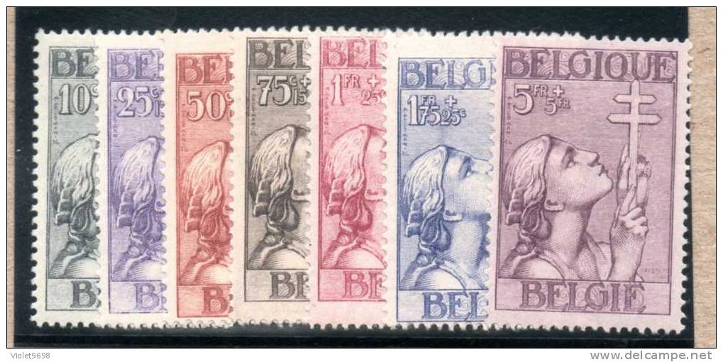 BELGIQUE : TP N° 377/383 * - Unused Stamps