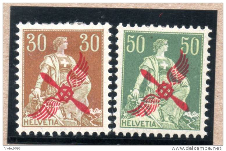 SUISSE : PA N° 1/2 * - Unused Stamps
