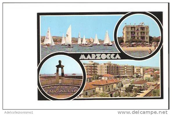 18380)cartolina Illustratoria Località Di  Marzocca - Teramo