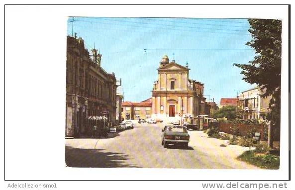 18383)cartolina Illustratoria Buscoldo - Piazza Della Chiesa - Mantova