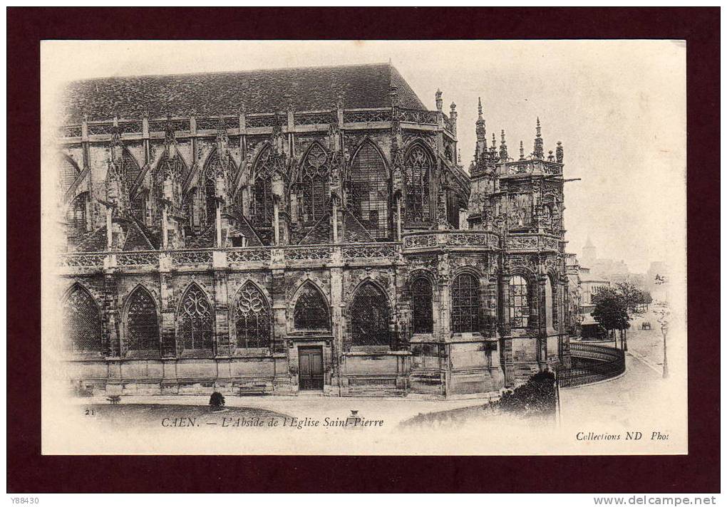 CAEN  -  14  -  Cpa  N° 21  -   L´ Abside  De  L´ Eglise  Saint - Pierre - Caen