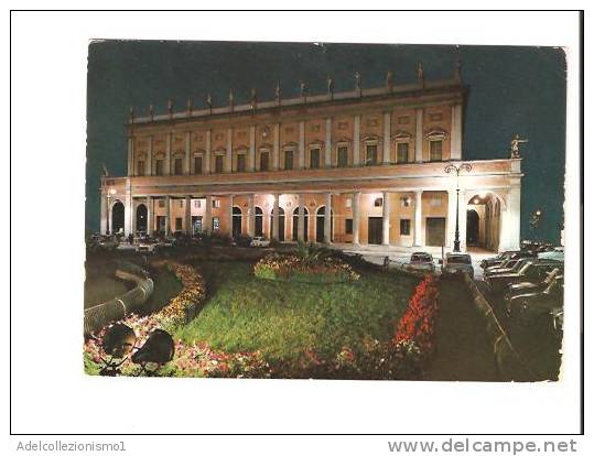 18428)cartolina Illustratoria  Reggio Emilia - Teatro Municipale , Notturno - Reggio Nell'Emilia