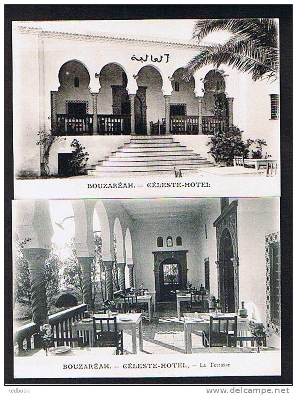 4 Early Postcards Celeste Hotel Bouzareah Algiers Alger Algeria - Ex France Colony - Ref 300 - Algiers