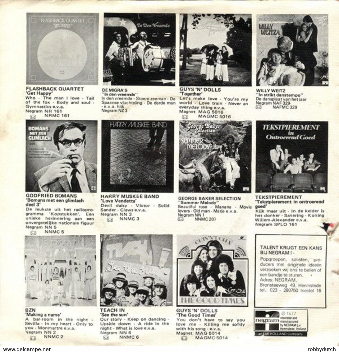 * 7" *  CHAPLIN BAND - THE PARTY IS OVER (Holland 1977) - Disco & Pop