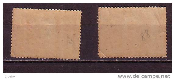 J2481 - JAPON JAPAN Yv N°87/88 * - Unused Stamps