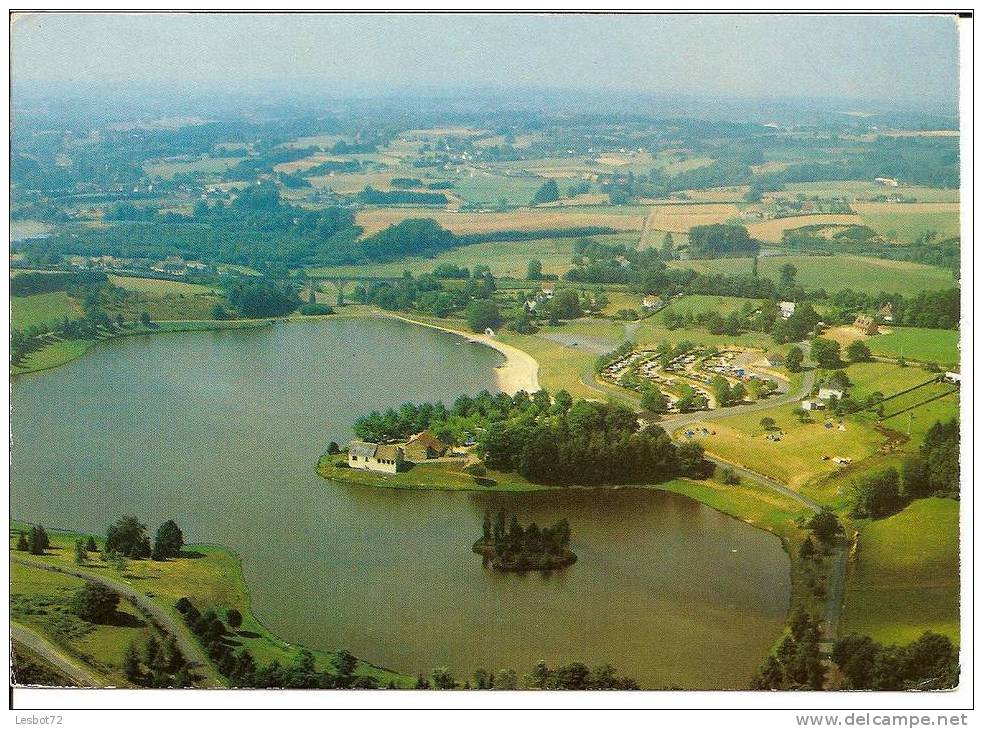 Cpm, Saint-Yrieix-la-Perche (Hte-Vienne), Vue Panoramique Sur Le Camping Arfeuil Et Le Plan D´eau - Saint Yrieix La Perche