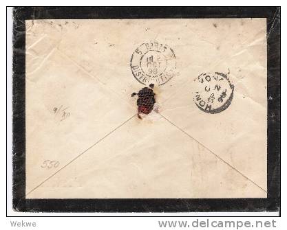 USG045/  PHILIPPINEN Grant 5 C. 27.8.98, Ex  Manila  Nach Paris (Brief, Cover, Letter, Lettre) - Filippine