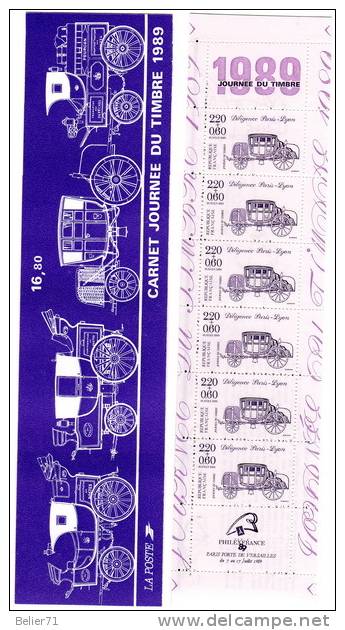 France : Carnet Journée Du Timbre De 1989, N° BC 2578A Xx - Stamp Day
