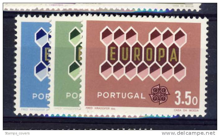 PORTUGAL MNH** MICHEL 927/29 EUROPA 1962 - 1962